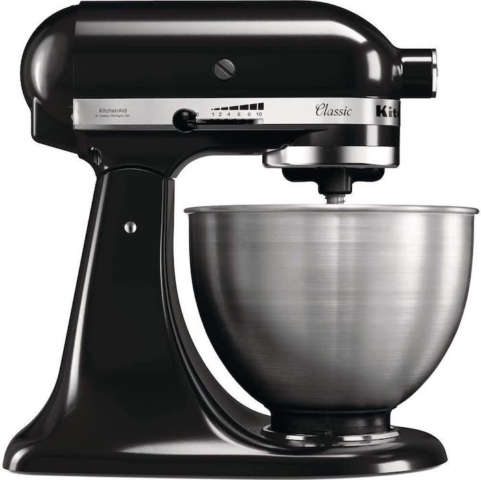 美国厨宝 KitchenAid Classic 5K45SS 厨师机 黑色 4.3升搅拌碗 275W功率,到手349.95欧,原价529欧!!