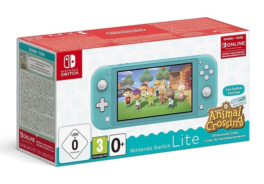 任天堂 Nintendo Switch Lite 游戏机 蓝色动森版 便携式游戏机 掌机,到手199.99欧,原价289.99欧!