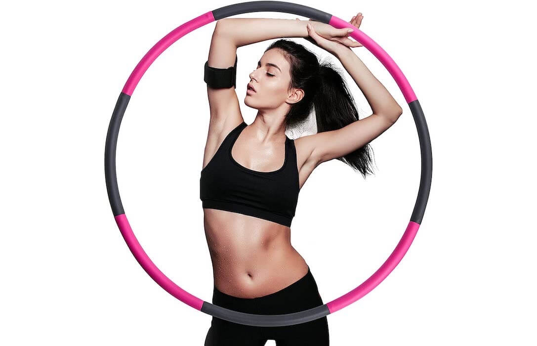 甩出小蛮腰！TOPLUS 健身呼啦圈 红色/灰色 可拆卸，到手17欧，原价28.99欧！