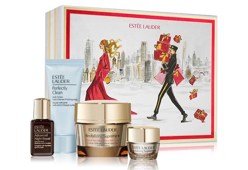 雅诗兰黛Supreme + Deluxe 多效智妍面霜4件套 面霜+小棕瓶+洁面+眼霜,到手77.66欧,原价110.95欧!