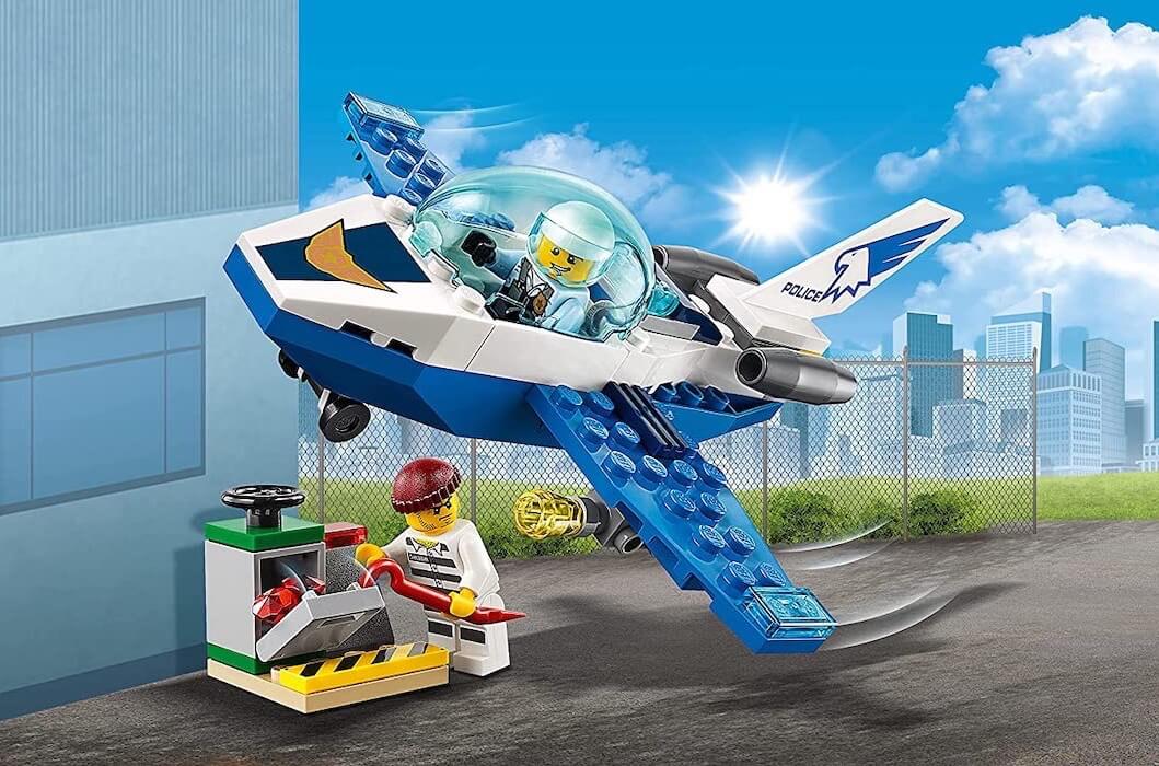 乐高城市系列 LEGO 60206 City 空中警察喷射机巡逻 适合4+年龄，到手7.12欧，原价9.99欧！