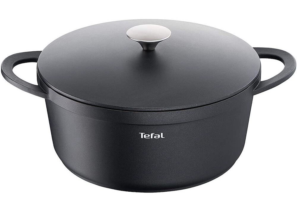 特福 Tefal E21853 Trattoria 不粘涂层炖锅 带铸铁盖子 28cm,到手50.99欧,原价154.99欧!!