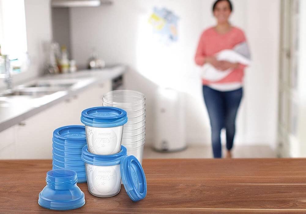 新安怡 Philips AVENT SCF618/10 母乳储存杯 辅食储存杯 10只装 带盖子,到手12.49欧,原价17.99欧!