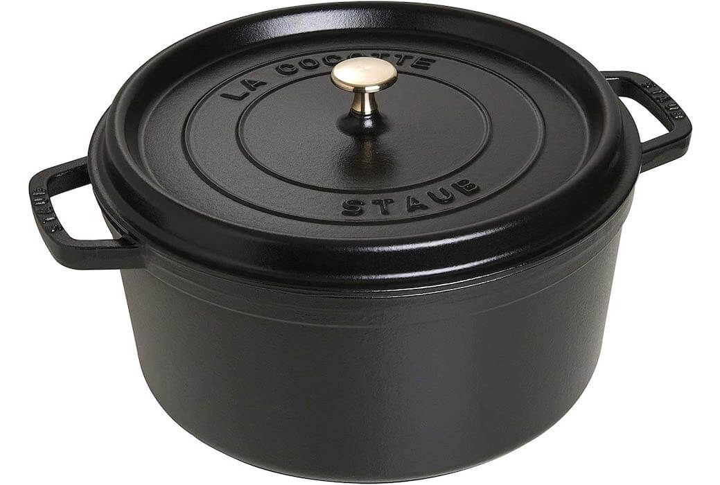 STAUB Gusseisen 珐琅锅 圆口 30cm 8.35升 黑色，到手153.99欧，原价329欧！！