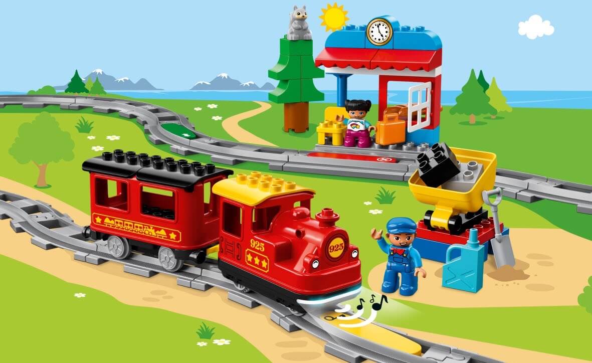 LEGO Duplo Dampfeisenbahn 10874 Spielzeugeisenbahn 