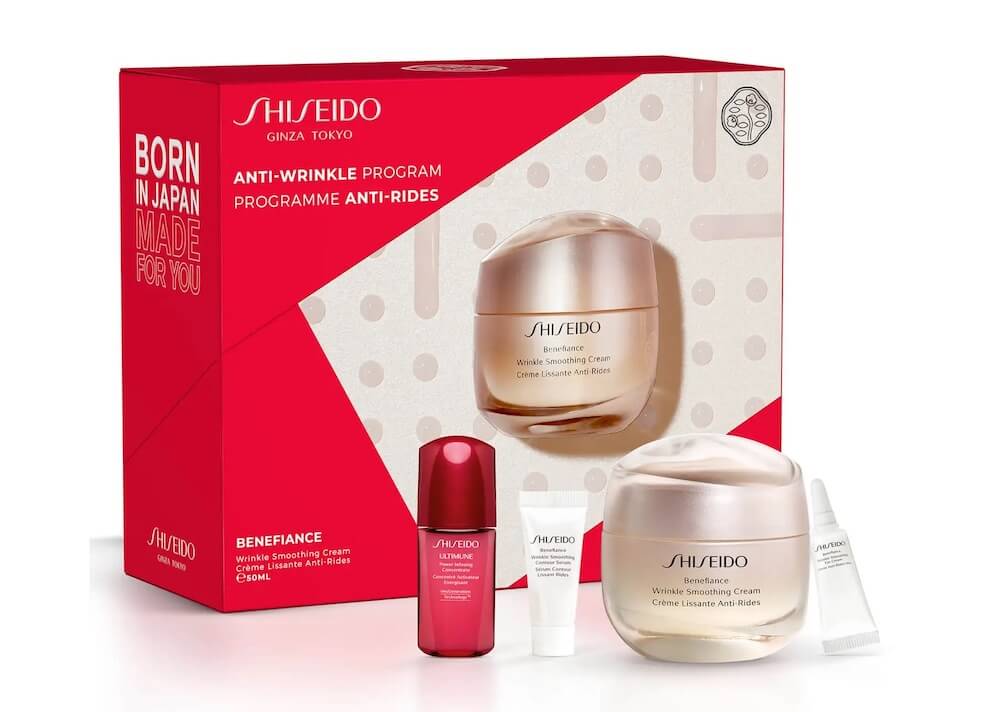 Shiseido 资生堂盼丽风姿智感抚痕面霜套装 面霜 + 眼霜 + 红腰子精华 + 洁面膏,到手67.97欧,原价135.95欧!!