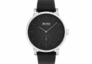 德系奢牌 Hugo Boss 1513500 欧美时尚潮流酷黑男士石英腕表 防水运动手表，原价229欧，到手183.2欧！