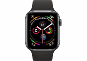 苹果手表Apple Watch 4 代智能手表44 毫米表壳太空灰运动表带，到手509